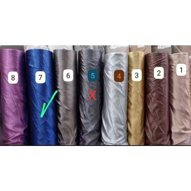 KAIN GORDEN BLACKOUT GLOSY TEBAL IMPORT HARGA PERMETER