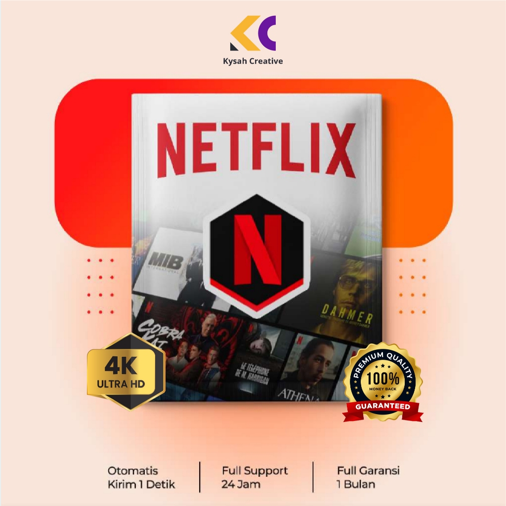 NETFLIX HARIAN PREMIUM ANTI LIMIT SCREEN 4K UHD FULL GARANSI