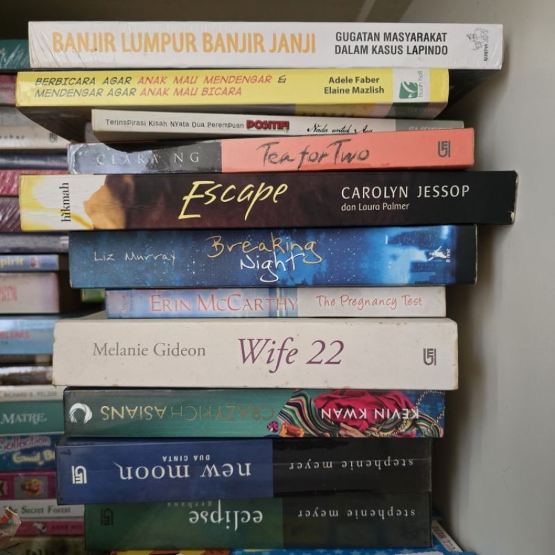 (pilih varian judul buku) BUKU PRELOVED berbagai judul fiksi non fiksi, ORIGINAL ex koleksi pribadi,