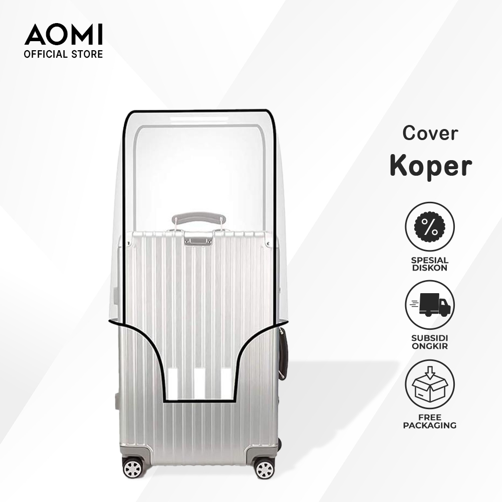 Cover Koper Transparan AOMI – Mika Tebal, Anti Air, Ukuran 18–28” KHUSUS KOPER ALUMINIUM (91003)