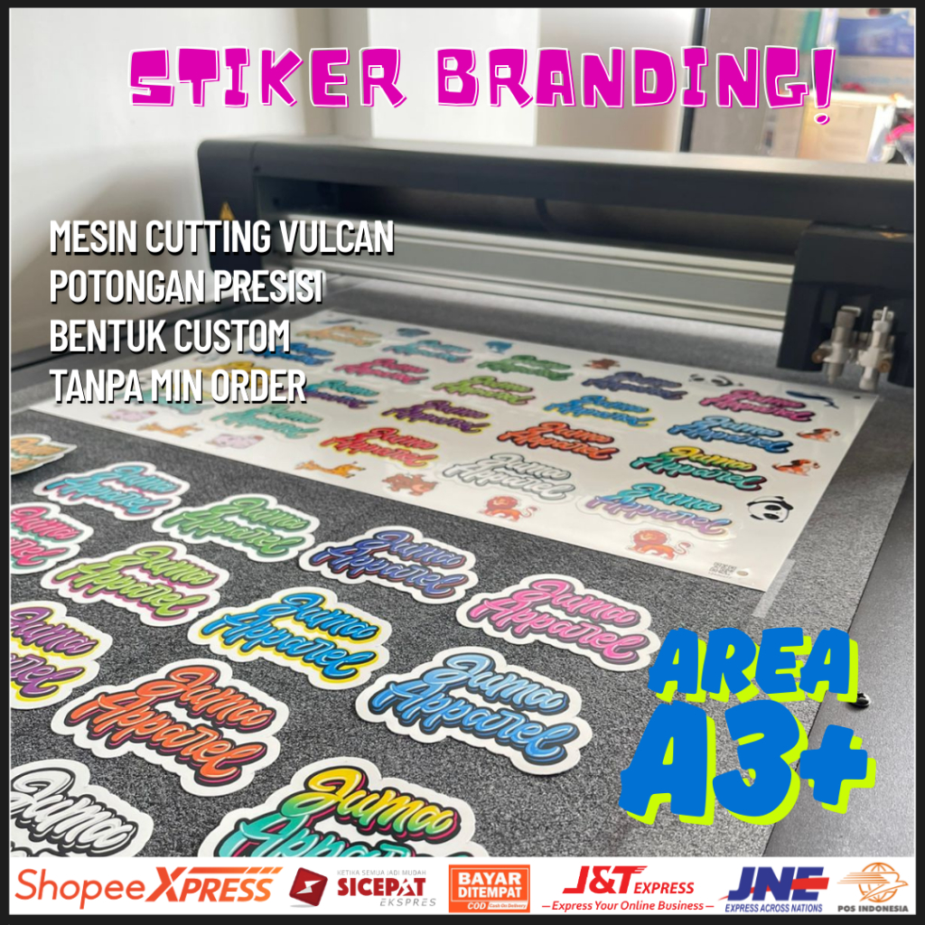

(CROMO) Stiker Potong Putus / Stiker Label Baju / Stiker Brending / Stiker Die Cut / Stiker Custom