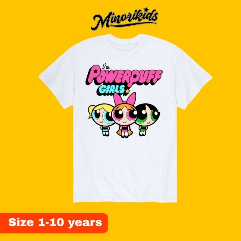 MINORIKIDS - POWERPUFF GIRLS Tees - KAOS anak powerpuff - BAJU anak