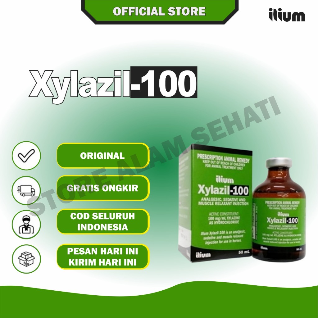 Xylazil - 100 Ilium Injection Ilium 50 ml Asli Original