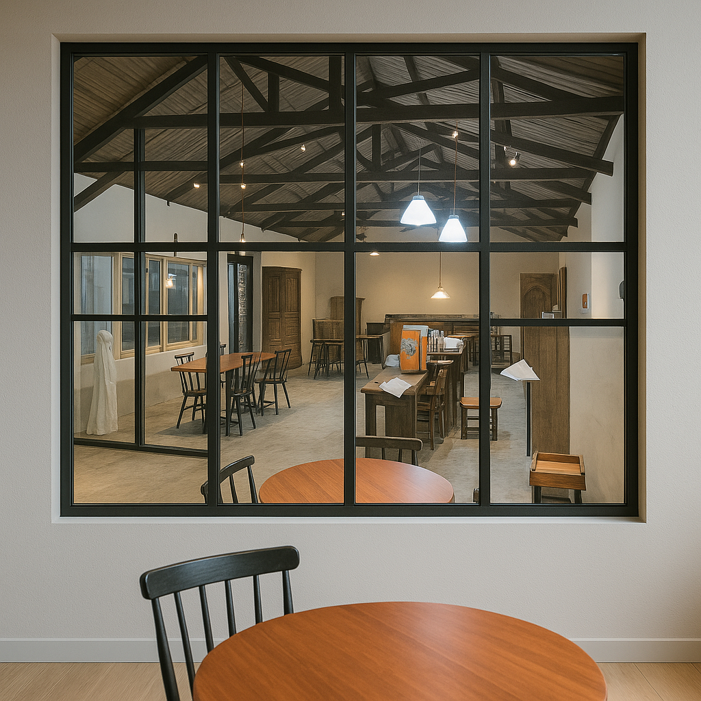 Kusen dan Pintu Jendela Aluminium Frame Hitam