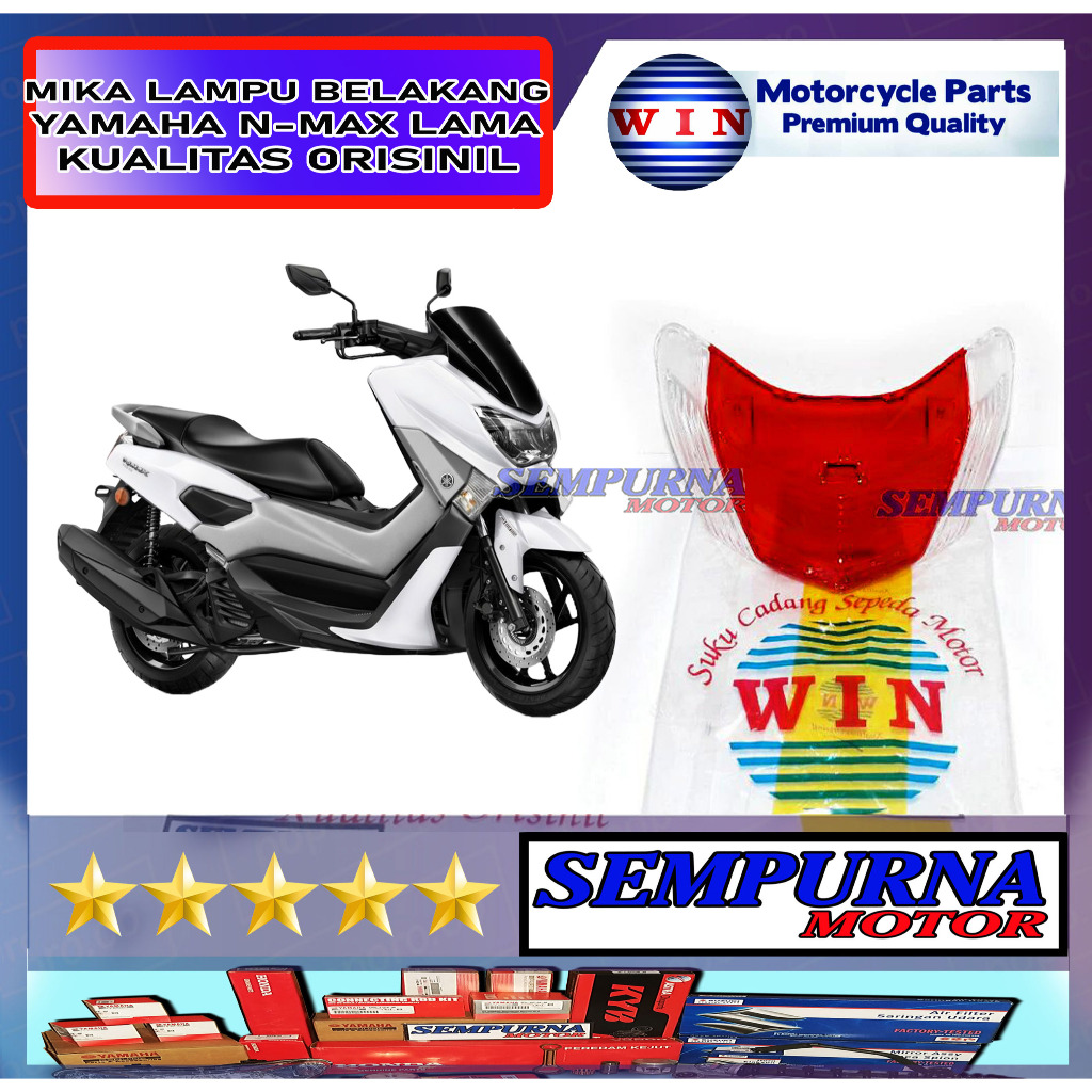 Merek Win Kualitas Original Mika Stoplamp Mika Lampu Belakang + Mika Sen NMax N Max Lama Old 2DP 201