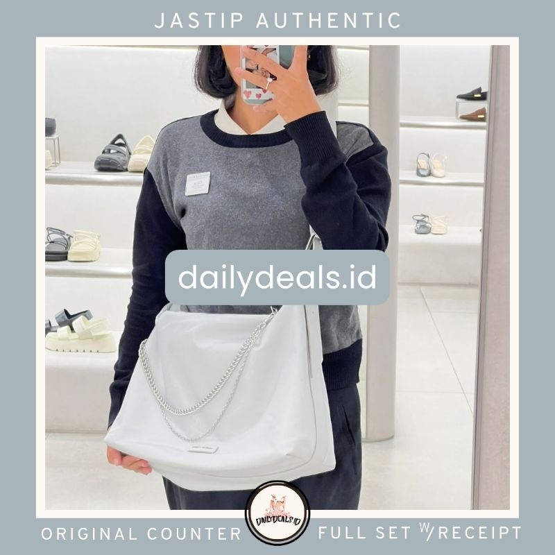 #2-20271479 Nylon Slouchy - Jast[p] CK ORIGINAL COUNTER CHAIN LINK SHOULDER BAG TAS STORE AUTHENTIC 