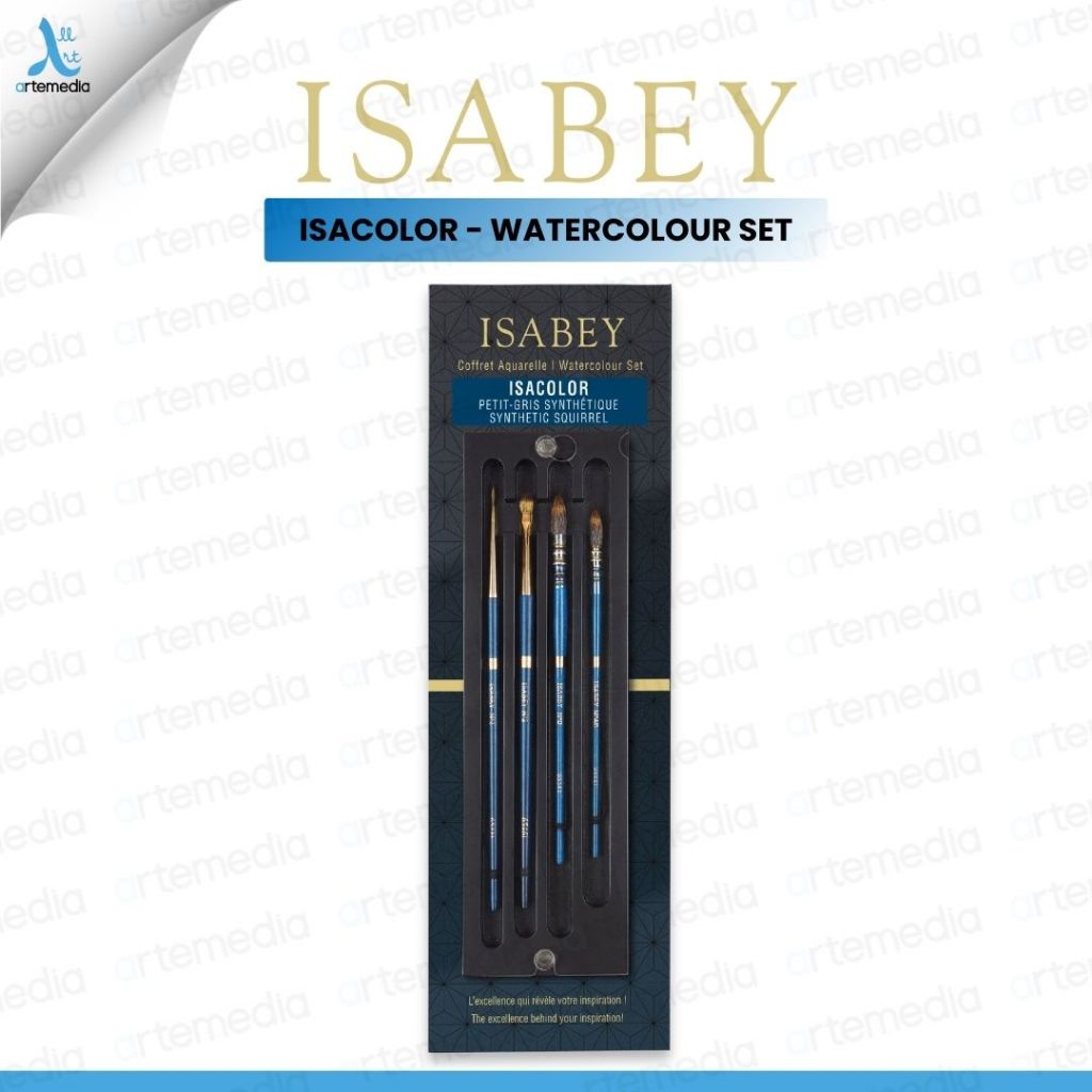 

Isabey Isacolor Watercolor Brush Kuas Cat Air Set 4