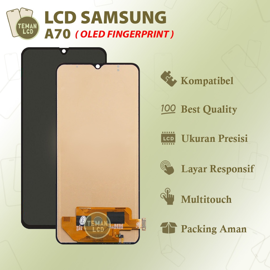 LCD Samsung A70 FINGERPRINT - Original 100% Fullset Touchscreen