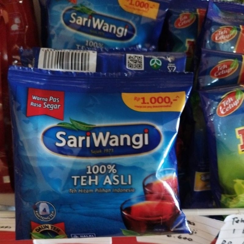 

Teh Sariwangi Celup Rencengan Isi 6 sachet, Teh Celup Sariwangi