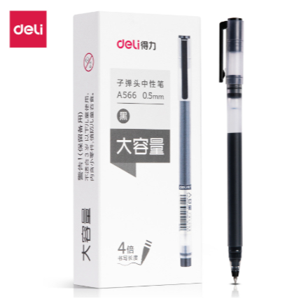 

Deli Gel Pen 0.5mm Warna Tinta Hitam A566