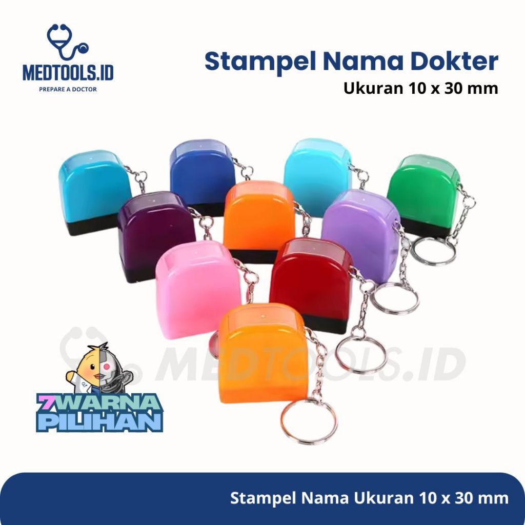 

Stampel Nama Dokter [ Stampel Dokter / Perawat / Apoteker Bentuk Gantungan Kunci ] - Medtools