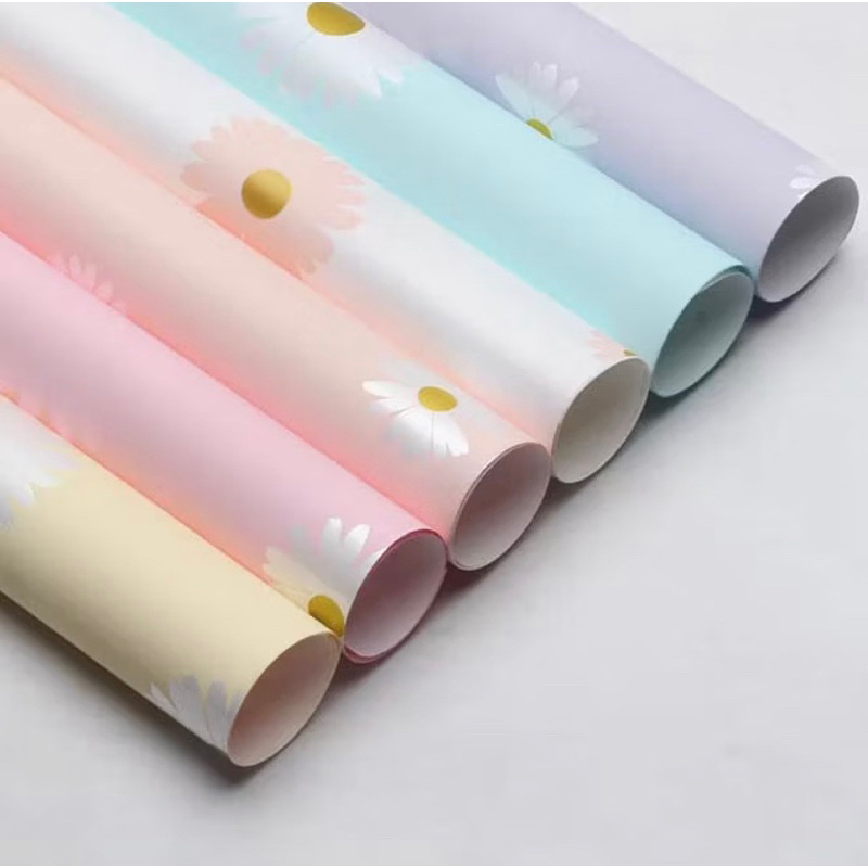 

KB066 20 LEMBAR Kertas Cellophane Buket Bunga Daisy Flower Wrapping Paper Florist Kertas [GROSIR] GQM