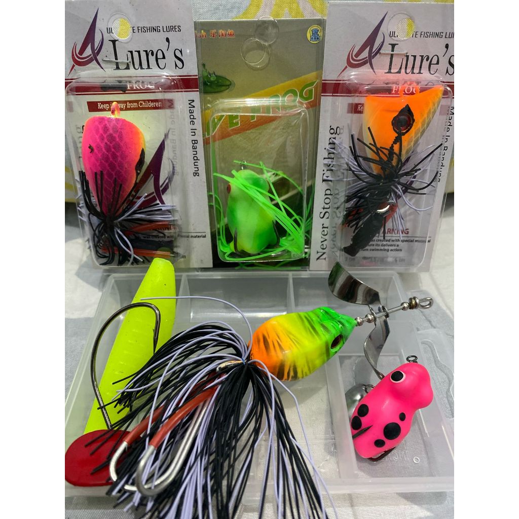 SATU SET BOX UMPAN IKAN CASTING TOMAN DAN GABUS