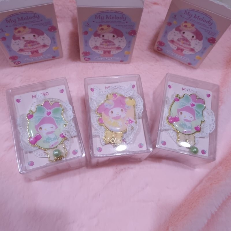 Blind box miniso My melody lace enamel badge magnet - unsealed