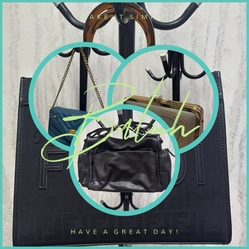 PL tas kantor tas laptop hitam tas kulit wanita dompet cantik pesta