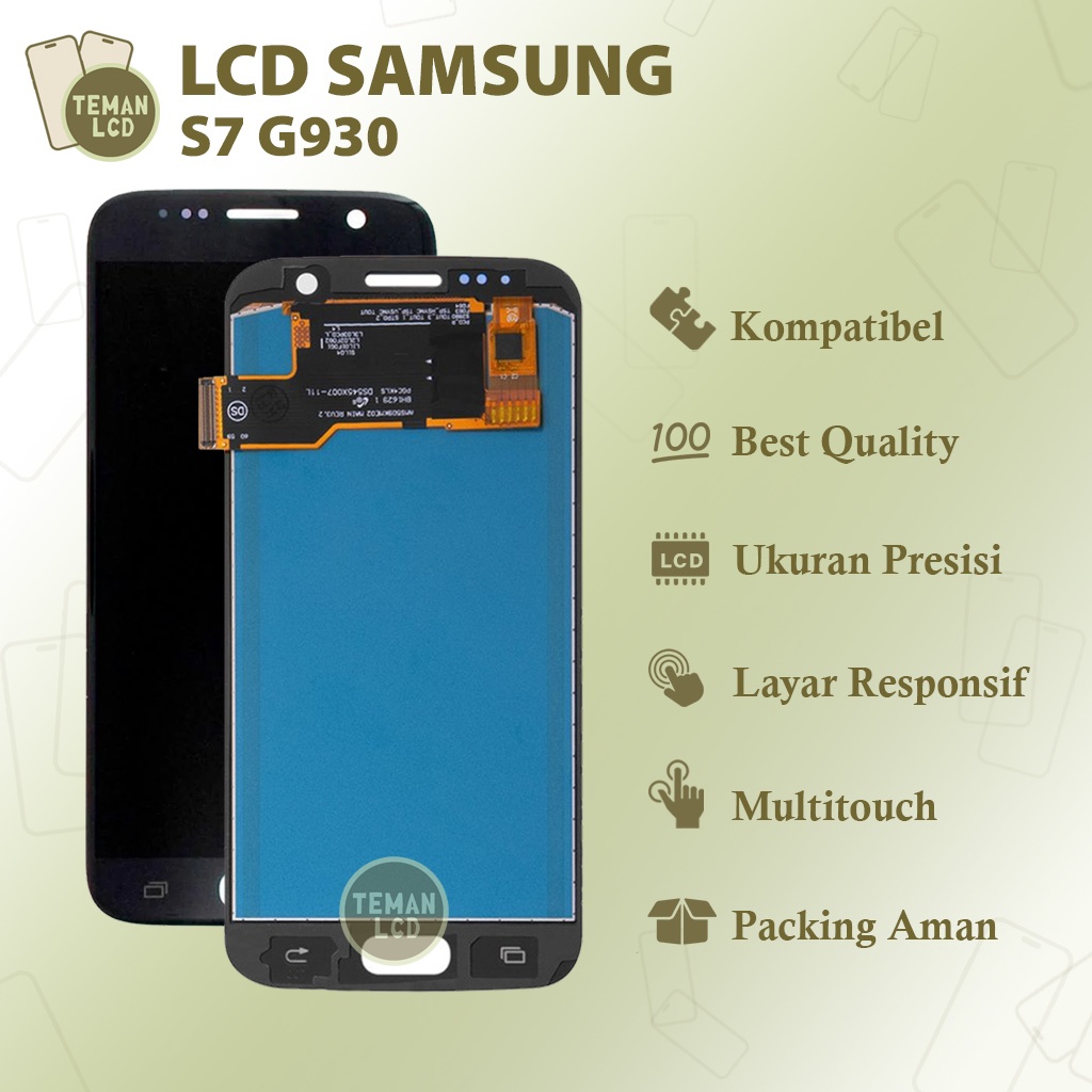 LCD Samsung S7 (G930) FLAT - Original 100% Fullset Touchscreen