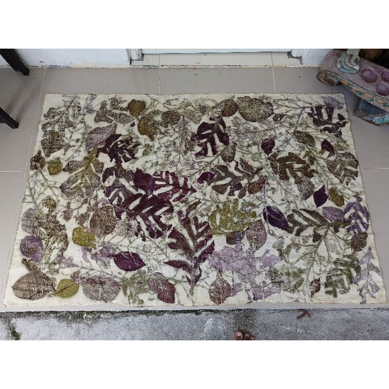 Kain Kanvas Ecoprint Bahan Sepatu dan Tas