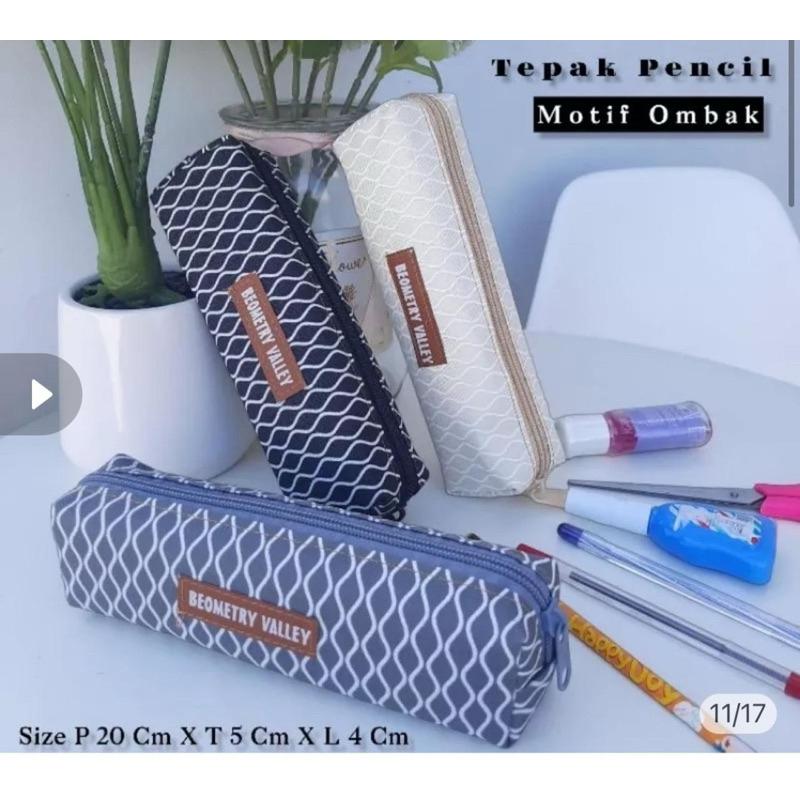 

12pc Tempat Pensil Biometry Tepak Pensil Lontong Dan Prahu Alat Tulis Sekolah Dan Kantor