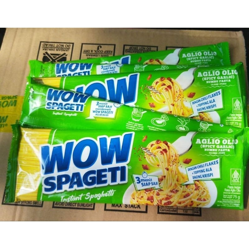

Wow Spageti Carbonara 88gr Paket Spageti Bolognese 84gr mayora Spageti Alio Olio 75gr
