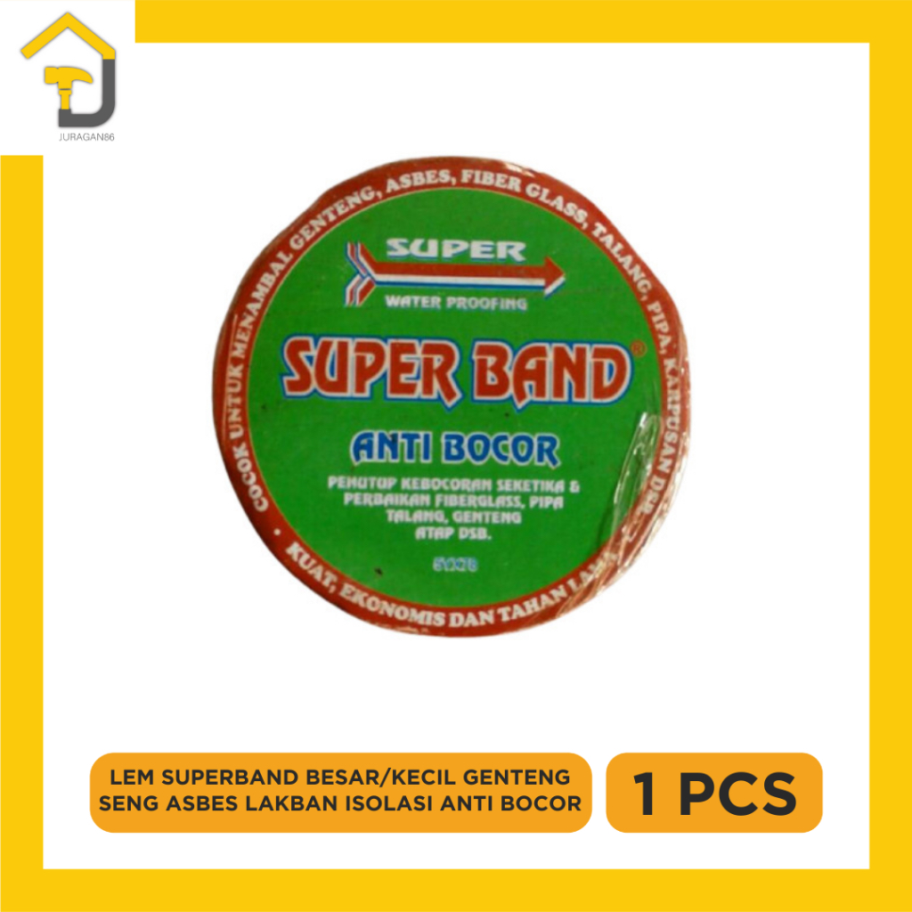 LEM SUPERBAND BESAR GENTENG SENG ASBES LAKBAN ISOLASI ANTI BOCOR