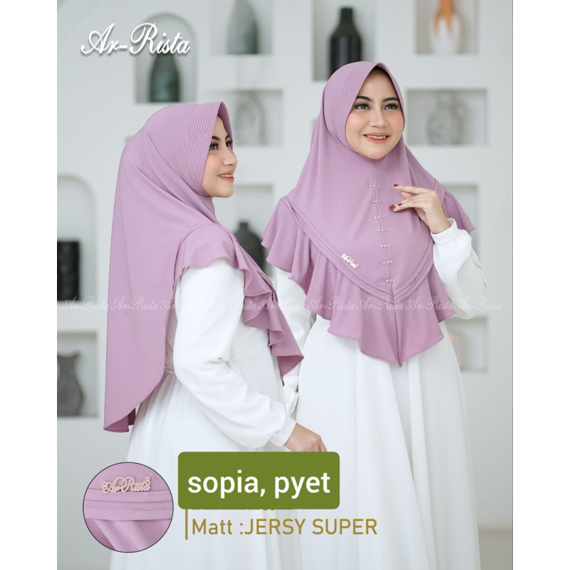 ARISTA SOFIA PAYET // HIJAB KHIMAR SOPIA BY ARISTA // HIJAB BERGO SOPIA PAYET BY AR-RISTA