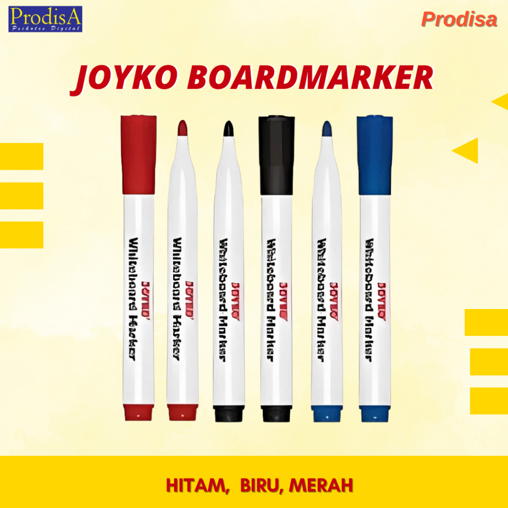 

JOYKO BOARDMARKER HITAM, BIRU DAN MERAH