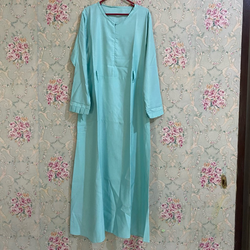 [Preloved] Gamis baloteli warna mint