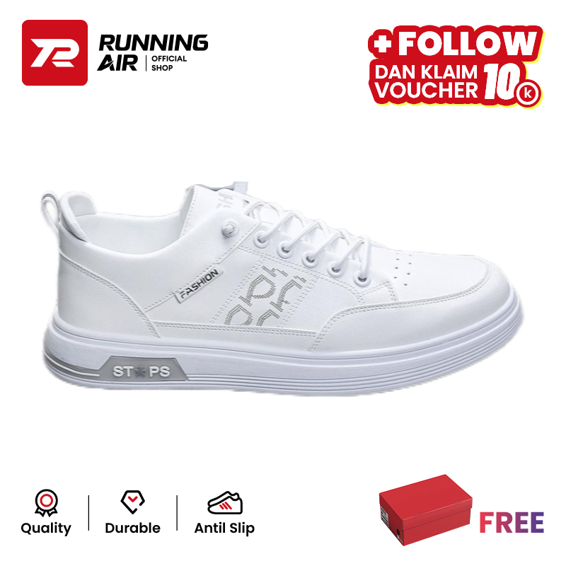 Sepatu Sneakers Putih Pria Keren Santai /Sepatu pria terbaru Sepatu Sneakers Fashion Dewasa