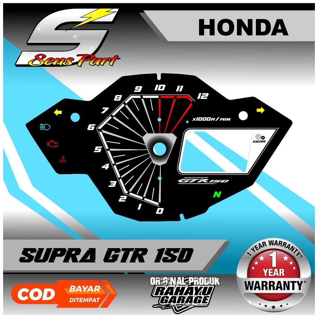 PAPAN SPEEDOMETER CUSTOM HONDA SUPRA GTR 150