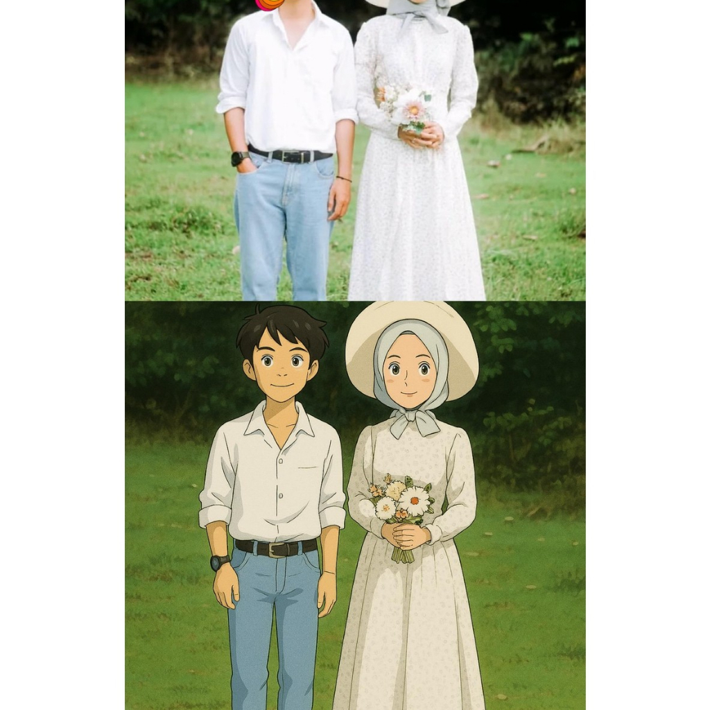 ILUSTRASI DIGITAL GHIBLI, CHIBI, CARTOON DLL