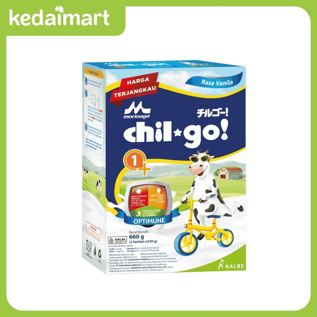 

Chilgo 1+ Susu Pertumbuhan Vanila Box 660 Gram