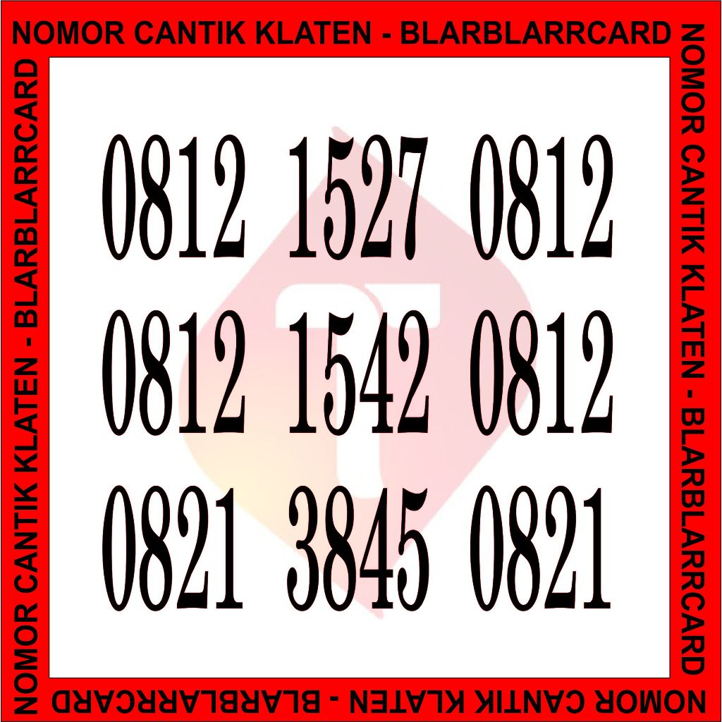 Perdana Nomer - Nomor Cantik Telkomsel Simpati serian DOUBLE ABCD - DOUBLE OPERATOR