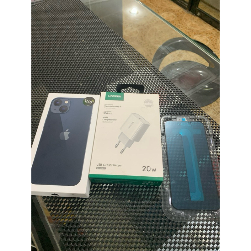 iphone 13 128GB ibox baru bonus kepala charger ugreen