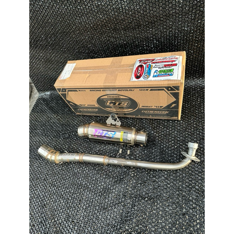 KNALPOT CTS KOMPETISI P20CM AL BEBEK JUPITER VEGA SUPRA ASTREA REVO FREE KARDUS