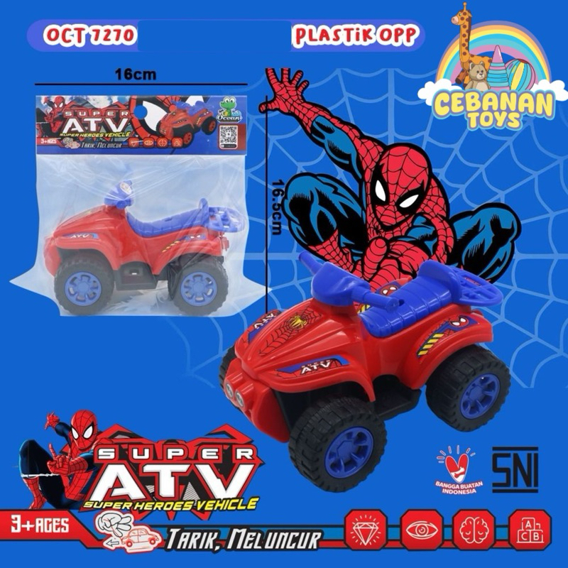 mainan mobil atv || atv spiderman || mobil mobilan atv || atv mainan spiderman || mobil atv || spide