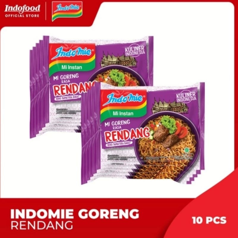 

10 Pcs - Indomie Goreng Rasa Rendang [ 91 Gram - 10 Pcs ]