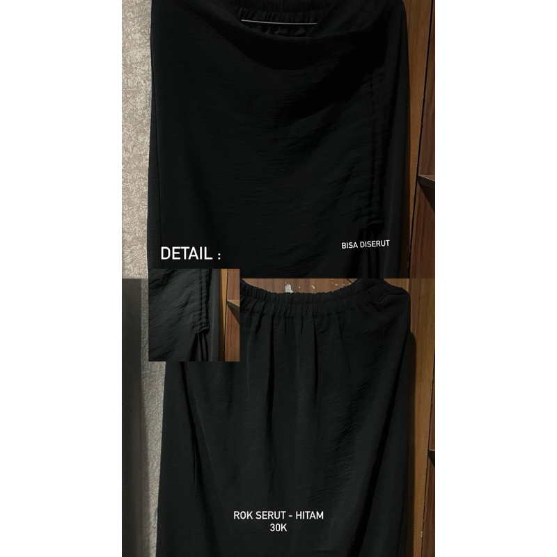 Rok Serut - Hitam