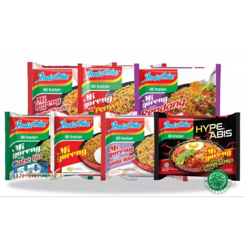 

ECER INDOMIE GORENG | RENDANG | AYAM GEPREK HYPE ABIS NETTO 85 GR