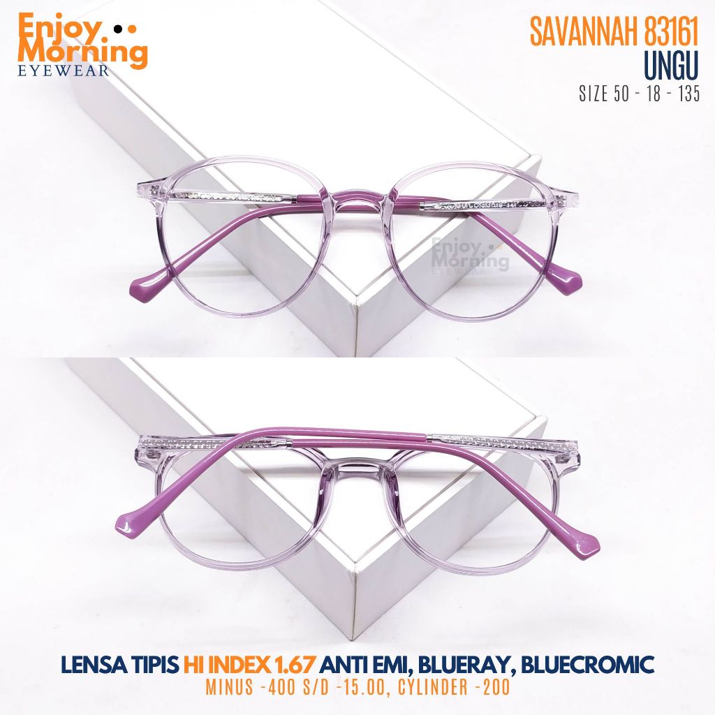 Kacamata Minus Wanita Lensa Tipis -4 sd -15 Silinder -2 Hi Index 1.67 Anti Radiasi Blueray Photocrom