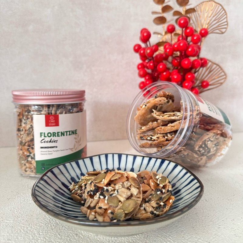 

Hampers Natal Florentine Cookies 600ml, Healthy Cookies