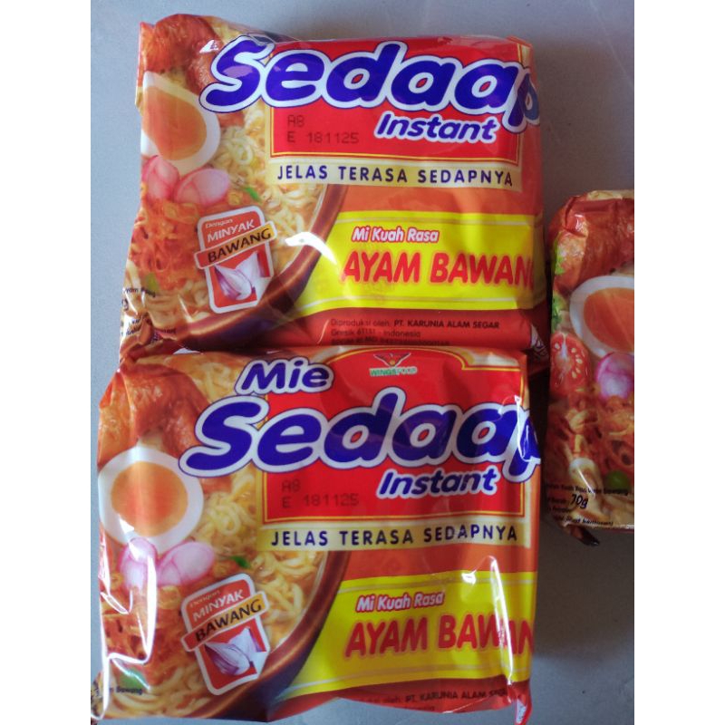 

mie sedap kuah ayam bawang