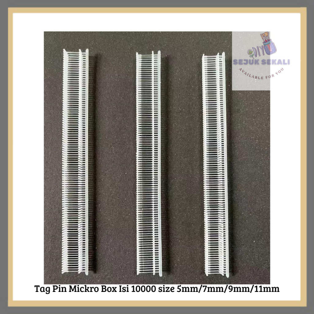 Tag Pin Mickro Box Isi 10000 size 5mm/7mm/9mm/11mm