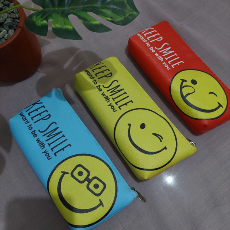 

[YOBANA] KOTAK PENSIL TEMPAT PENSIL PENCIL CASE KEEP SMILE SENYUM LUCU UNIK