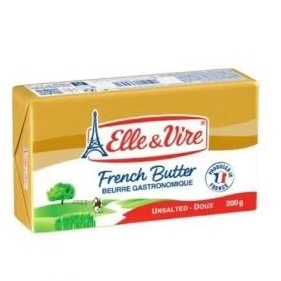 

Butter 200gram Elle & Vire Salted Unsalted