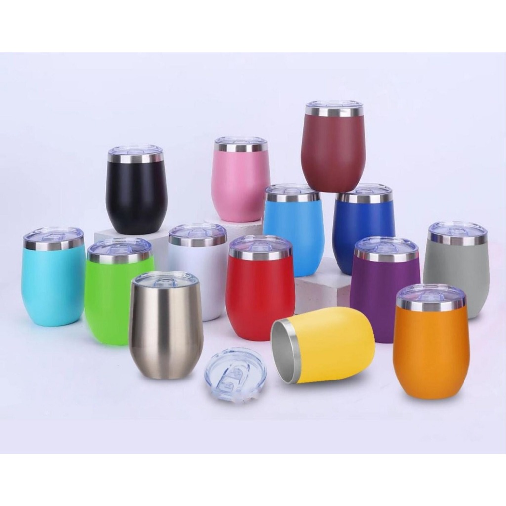 MUG EGG STAINLESS CANGKIR/GELAS CUSTOM/MUG GELAS KOPI