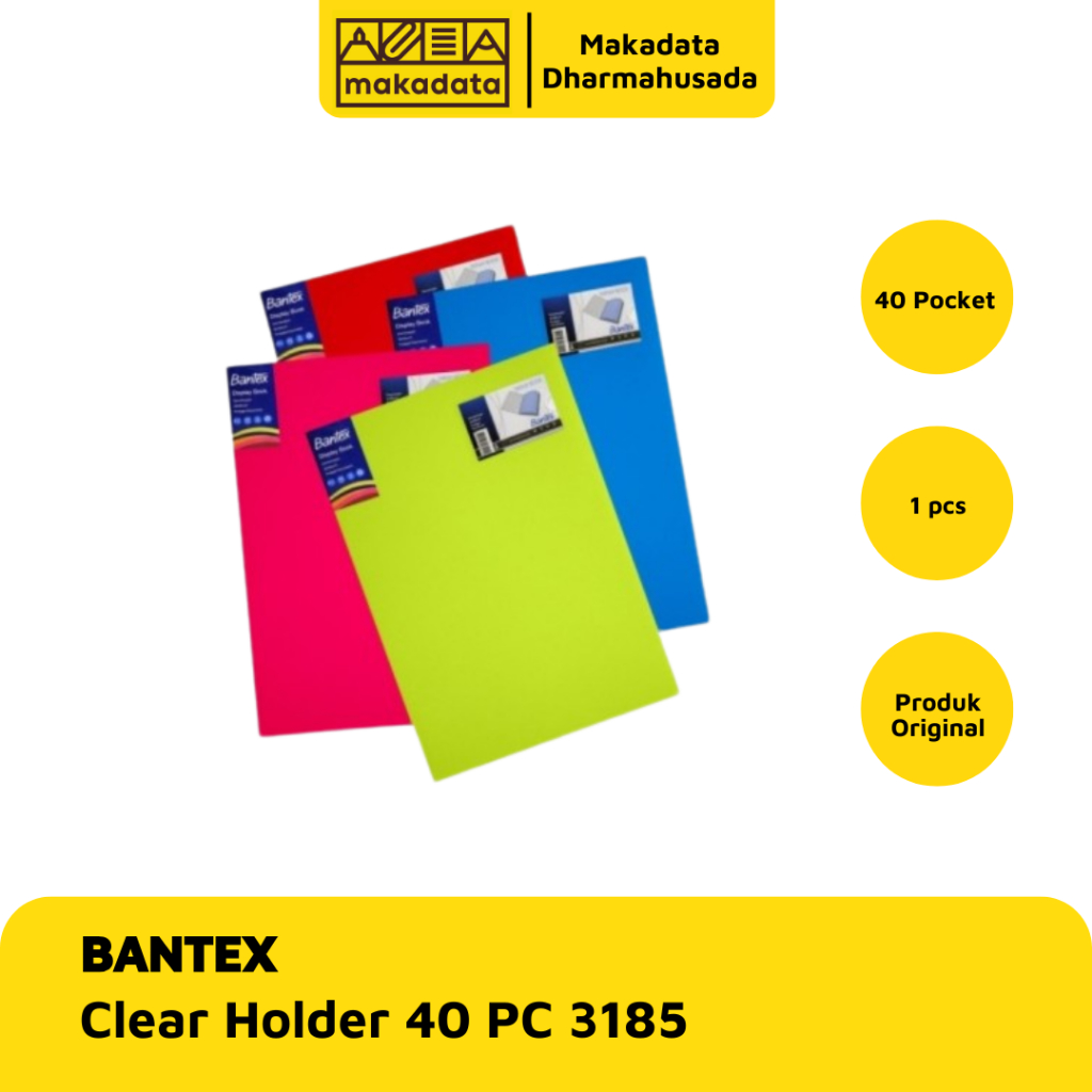 

MAP HOLDER | CLEAR HOLDER BANTEX 40 POCKET 3185 (1PCS) MURAH