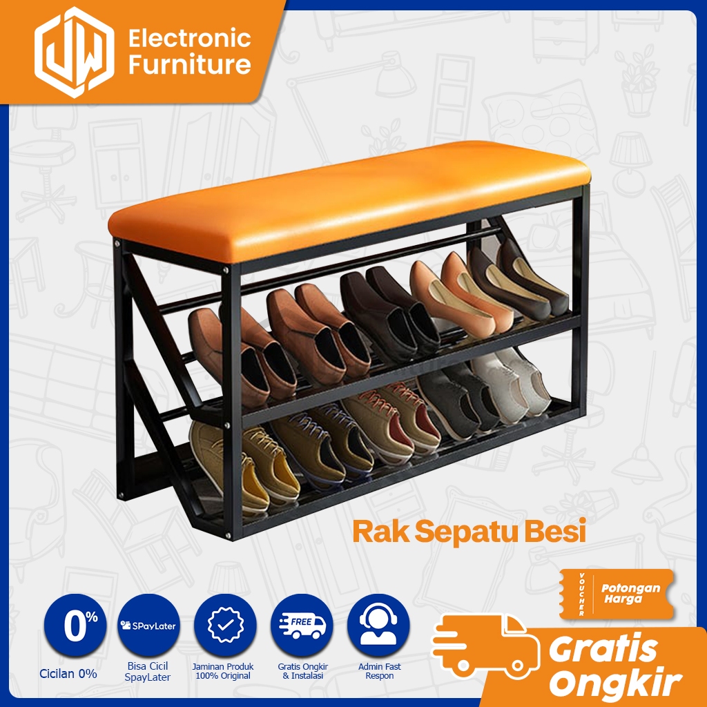 JW - Rak sepatu besi HD054 type 1 - Pontianak