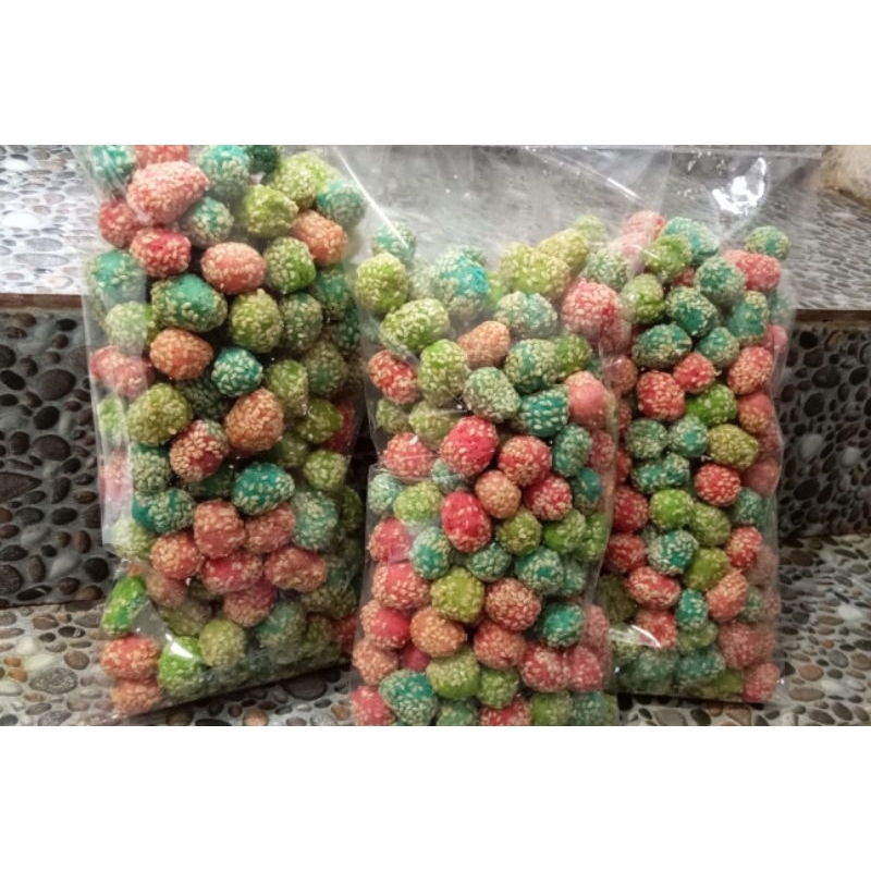 

ONDE ONDE WIJEN-ONDE WARNA-SNACK KERING CEMILAN