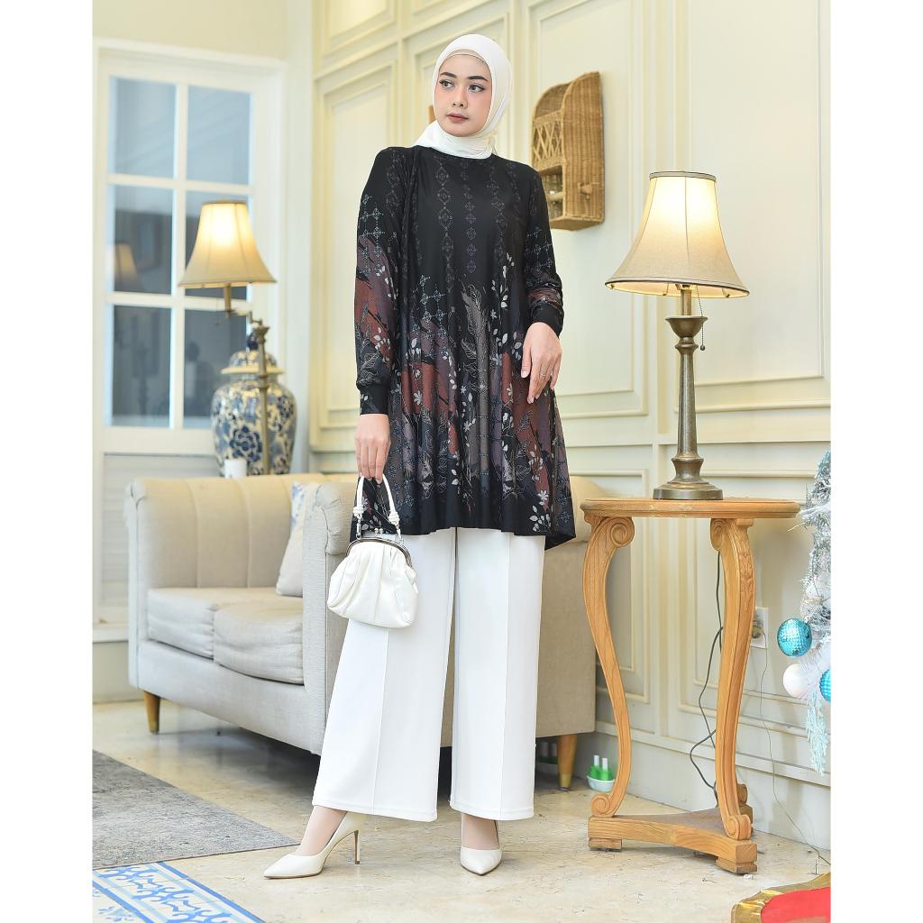 Batik Tunik Wanita Bih Size Jumbo Baju Wanita BAHAN CALVIN JEANS