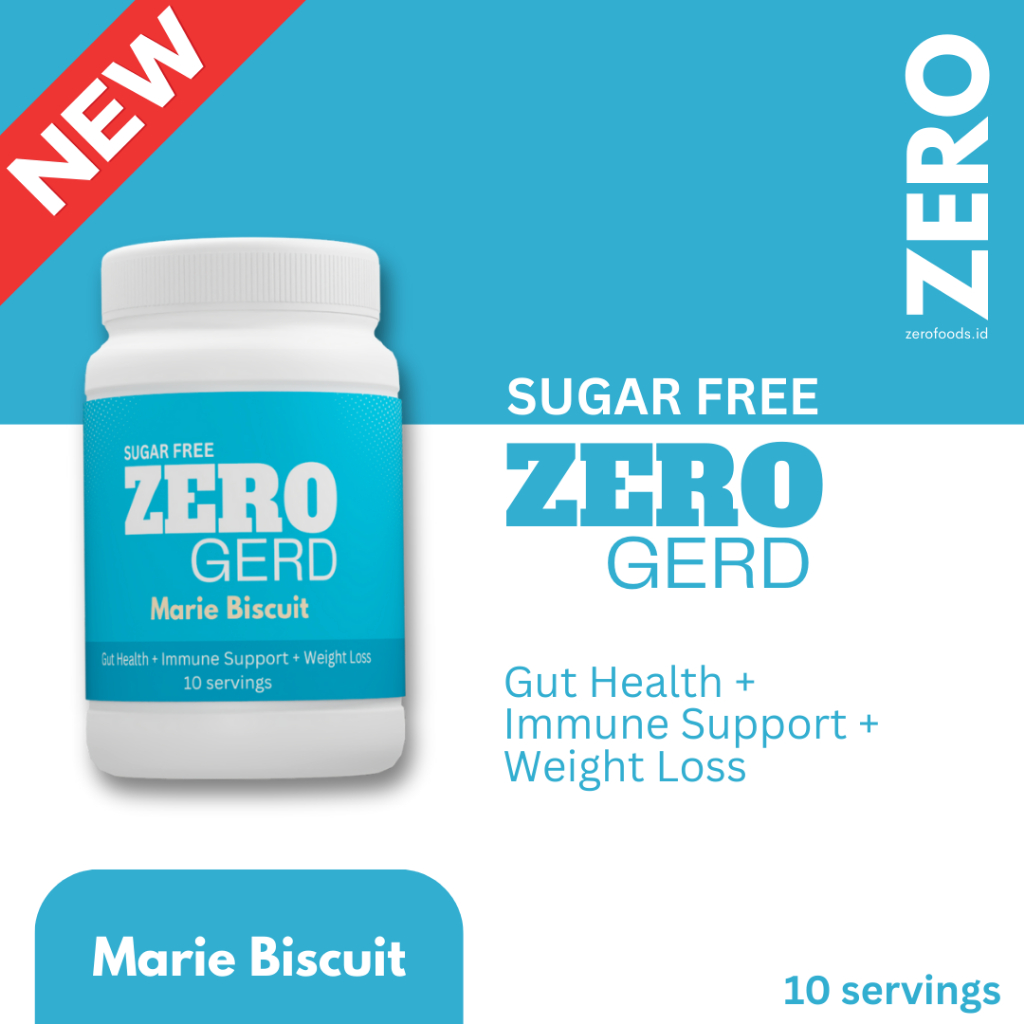 

ZERO GERD | SugarFree | ZERO Kalori | Anti-GERD, maag | Anti-asam lambung | Shake Rasa Marie Biscuit